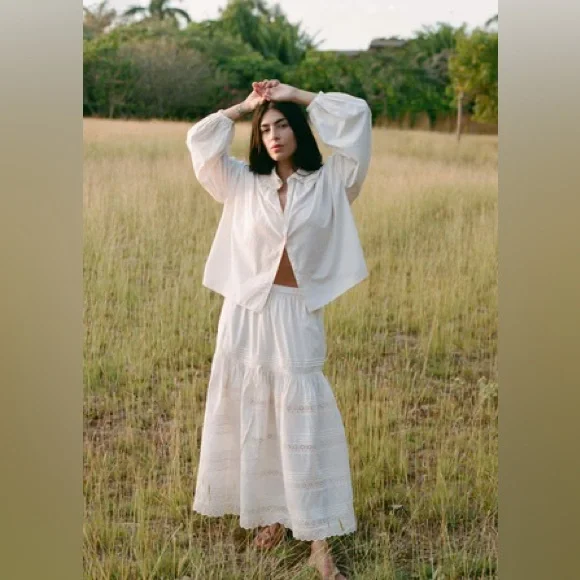 Christy Dawn Perla Skirt in Pearl - Picture 10 of 10